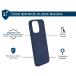 Coque renforc&eacute;e MagSafe iPhone 15 Pro Max SILICONE 2m Bleu Marine + Garantie &agrave; vie