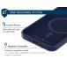 iPhone 15 Pro Max MagSafe Reinforced Case Silicone 2m Navy Blue + Lifetime Warranty
