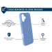Coque renforc&eacute;e MagSafe iPhone 16 SILICONE 2m Bleue + Garantie &agrave; vie