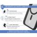 Coque renforcée MagSafe iPhone 15 Pro Max AIR Frost 3m Noire + Garantie à vie