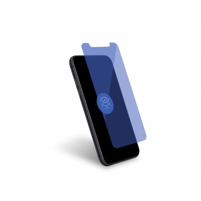 Protège écran iPhone XR / 11 Plat Anti Lumière Bleue Garanti à vie Force Glass