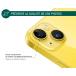 Protège lentilles iPhone 15 / 15 Plus / 14 / 14 Plus x2 Verre trempé Or + Garantie à vie - Certifié GRS