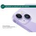 Protège lentilles iPhone 15 / 15 Plus / 14 / 14 Plus x2 Verre trempé Mauve + Garantie à vie - Certifié GRS
