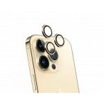 Protège lentilles iPhone 15 Pro / 15 Pro Max / 14 Pro / 14 Pro Max x3 Verre trempé Or + Garantie à vie - Certifié GRS