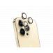 Protège lentilles iPhone 15 Pro / 15 Pro Max / 14 Pro / 14 Pro Max x3 Verre trempé Or + Garantie à vie - Certifié GRS
