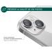 Protège lentilles iPhone 14 / 14 Plus x2 Verre trempé Argent + Garantie à vie - Certifié GRS