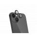 Protège lentilles iPhone 15 / 15 Plus / 14 / 14 Plus x2 Verre trempé Noir + Garantie à vie - Certifié GRS