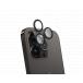 Protège lentilles iPhone 15 Pro / 15 Pro Max / 14 Pro / 14 Pro Max x3 Verre trempé Noir + Garantie à vie - Certifié GRS
