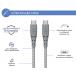 Ultra-reinforced USB C / USB C Cable 5A 2m PD 100W Gray + Lifetime Warranty