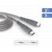 Câble Ultra-Renforcé USB C / USB C 3A 3m PD 60W Gris + Garantie à vie