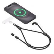Câble de charge Dragonne 3A PD 60W Noir + Garantie à vie