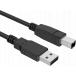 Câble Imprimante USB A 2.0 / USB B 1.5m mâle/mâle Noir + Garantie à vie