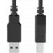 Câble Imprimante USB A 2.0 / USB B 1.5m mâle/mâle Noir + Garantie à vie