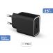 Chargeur USB C 25W Power Delivery Noir + Garantie à vie