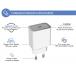 Chargeur USB C 25W Power Delivery Blanc + Garantie à vie
