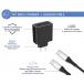USB C Charger Kit 65W + Reinforced USB C / USB C Cable 2m Black + Lifetime Warranty