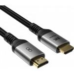 C&acirc;ble Renforc&eacute; HDMI&trade; Ultra HiSpeed Full HD 8K Connectique dor&eacute;e 19 broches 1.5m m&acirc;le/m&acirc;le Noir + Garantie &agrave; vie