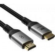 Câble Renforcé HDMI™ Ultra HiSpeed Full HD 8K Connectique dorée 19 broches 3m mâle/mâle Noir + Garantie à vie