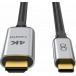 C&acirc;ble Renforc&eacute; Vid&eacute;o HDMI&trade;/USB C 2m High Speed HD 4K M/M Noir + Garantie &agrave; vie