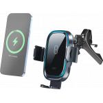 Car Wireless Charger 15W Qi Airvent Mount Black + Lifetime Warranty