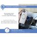 Magnetic MagSafe Car Wireless Charger 15W Qi Airvent Mount Black + Lifetime Warranty