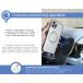Chargeur sans fil voiture Magnétique MagSafe 15W Qi Support Ventilation Noir + Garantie à vie