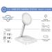Magnetic MagSafe Wireless Charger 15W Qi Stand Smartphone + Truewireless + Charger White + Lifetime Warranty