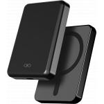 Magnetic MagSafe Wireless Powerbank 5000mAh 1 USB C port 15W Qi Metal Black + Lifetime Warranty