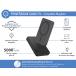 Powerbank sans fil Magnétique MagSafe 5000mAh 1 port USB C 15W Qi Métal Noir + Garantie à vie