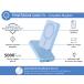 Powerbank sans fil Magnétique MagSafe 5000mAh 1 port USB C 15W Qi Métal Bleu + Garantie à vie