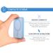 Powerbank sans fil Magnétique MagSafe 5000mAh 1 port USB C 15W Qi Métal Bleu + Garantie à vie