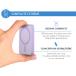 Powerbank sans fil Magnétique MagSafe 5000mAh 1 port USB C 15W Qi Métal Violet + Garantie à vie
