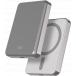 Powerbank sans fil Magnétique MagSafe 5000mAh 1 port USB C 15W Qi Métal Argent + Garantie à vie