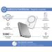 Magnetic MagSafe Wireless Powerbank 5000mAh 1 USB C port 15W Qi Metal Silver + Lifetime Warranty