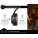 Casque Bluetooth® Immersion ANC + ENC Pliable avec Micro Supra-auriculaire Noir + Garantie à vie