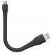 C&acirc;ble USB A / microUSB 2.1A 20cm FastCharge 10.5W Noir