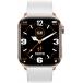 Montre connectée ICE SMART 2.0 Rectangulaire avec Bracelet Silicone Rose gold / Blanc