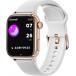 Montre connectée ICE SMART 2.0 Rectangulaire avec Bracelet Silicone Rose gold / Blanc