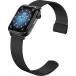 Montre connectée ICE SMART 3.0 Rectangulaire avec Bracelet Milanaise Noir