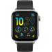 Montre connectée ICE SMART 3.0 Rectangulaire avec Bracelet Silicone Argenté / Noir