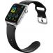 Montre connectée ICE SMART 3.0 Rectangulaire avec Bracelet Silicone Argenté / Noir