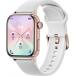 Montre connectée ICE SMART 3.0 Rectangulaire avec Bracelet Silicone Rose gold / Blanc