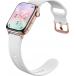 Montre connectée ICE SMART 3.0 Rectangulaire avec Bracelet Silicone Rose gold / Blanc