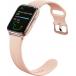 Montre connectée ICE FIT Rectangulaire avec Bracelet Silicone Rose gold / Nude