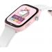 Montre connectée ICE SMART Junior 3.0 Find My Rectangulaire avec Bracelet Silicone Rose / Blanc