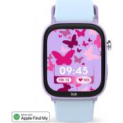 Montre connectée ICE SMART Junior 3.0 Find My Rectangulaire avec Bracelet Silicone Violet / Bleu