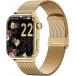 Montre connectée ICE SMART 2.0 Rectangulaire avec Bracelet Milanaise Doré