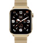Montre connectée ICE SMART 3.0 Rectangulaire avec Bracelet Milanaise Doré