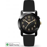 Montre ICE FIND Small 3H Ronde avec Bracelet Silicone Noir / Doré
