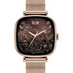 Montre connectée ICE SMART 2.0 Carrée avec Bracelet Milanaise Rose Gold